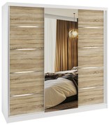 Šatníková skriňa SERENITY 200 cm dub sonoma mat MT SERENITY SZP5/0/W/DS/0/HIAL