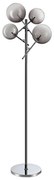 Ideal Lux - LED Stojacia lampa EQUINOXE 4xG4/2W/230V lesklý chróm/dymová