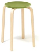 Drevená stolička NEMO, V 530 mm, breza, zelená