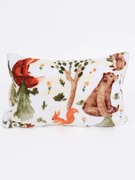 Obliečka na vankúš mikroplyš 40 × 60 cm – Lesné zvieratká