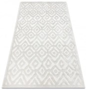 Koberec šnúrkový SANTO SIZAL 58381 Romby, cik-cak, béžový