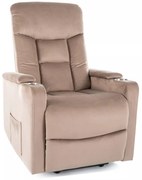 Elektrické polohovací křeslo IKAR tmavě béžové
