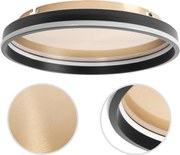 Toolight Toolight, LED stropné svietidlo 40cm, 22W, APP1464, čierna-zlatá, OSW-07981