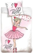Bavlnené posteľné obliečky Sladké sny malej tanečnice - 100% bavlna Renforcé - 70x90 cm + 140x200 cm