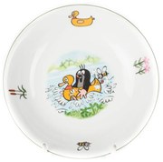 Talíř dětský hluboký, Thun, Krteček a kačenka, 20 cm