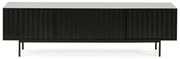 Čierny TV stolík 180x52 cm Sierra – Teulat