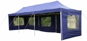 Garthen 401 Záhradný skladací stan - modrý, 3 x 9 m