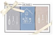 KUCHYNSKÉ UTIERKY HOME2 SADA 3 KS 50X70 CM VZOROVANÉ