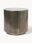 Okrúhly kovový pomocný stolík's patinou Rota