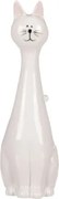 Dekoračná soška Biela mačka, 23 cm%
