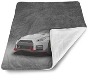 Sablio Deka pre bábätko Nissan GTR 35 Sivý - 80x100 cm