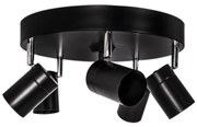 ByRydens 4200730-4002 - Bodové svietidlo CORRECT 5xGU10/7W/230V čierne, priemer 30 cm