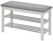 Skrinka Na Topánky So Sedadlom Gc0835 Biela/Šedá