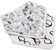 AKUKU Detský podbradník-šatka Akuku 2 ks bicykel-okuliare