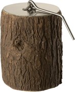 Okrúhle ohnisko Fire Pit Round Trunk v degne kmeňa stromu – 10*10*12 cm
