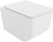 Mexen Vera, závesné WC Rimless 51 x 36 cm s pomaly padajúcim sedátkom z duroplastu, biela, 30164000