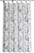 Záves Roma 140x160 cm, lístky, šedo-biely%