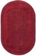 Kúpeľňový koberček Javo Cotton bordový ovál