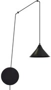 Luster na lanku ABRAMO 1xE27/15W/230V čierna