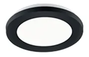 Stropné svietidlo čierne 17 cm vrátane LED 3-stupňové stmievateľné IP44 - Lope