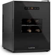 Klarstein Silent Vino 12 Uno, chladnička na víno, 31 l / 12 fliaš, 5-18 °C, dotykové