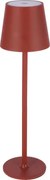 JU Stolná lampa 11 x 37 cm, červená