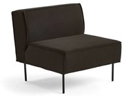 Kreslo COPENHAGEN PLUS, látka, hnedá