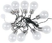 LED Solárna reťaz 10xLED/1W/1,2V 1xAA 2 m IP44 3000K 300 mAh