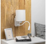 Brilagi - LED Flexibilná nástenná lampa NUBILA 1xE27/25W/230V + LED/3W biela
