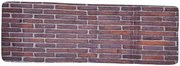 Apextextil, Protišmyková 3D predložka Tehly, 60x180, fialová, chodba / predsieň