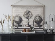 Nástenná mapa s glóbusmi Globe - 120*90 cm