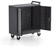 Skrinka na náradie PROVIDE, s kolieskami 835x760x350 mm, tmavošedá