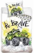 Bavlnené posteľné obliečky Jeep - Be Brave - 100% bavlna Renforcé - 70 x 90 cm + 140 x 200 cm