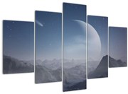 Obraz - Nebo nad skalami (150x105 cm)