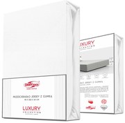 JERSEY PRESTIERADLO 140X200 CM, VÝŠKA 30 CM BIELE