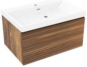 Kúpeľňová skrinka s umývadlom Naturel Elsa 79x35x45,5 cm eben mat ELSA80EBU4