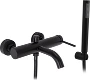 Rea Spot, vaňová batéria s ručnou sprchovou súpravou, čierna matná, REA-B2080