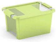 KIS Úložný Bi box S, 11 litrov priehľadná / zelená farba