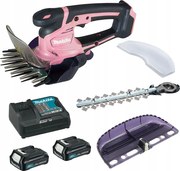 Nožnice 2v1 na trávu a živý plot Makita UM600DWAEX2P 12V Cxt 2x2Ah ružové