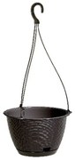 PROSPERPLAST RATOLLA ROUND W Kvetináč závesný 21,7cm, antracit DRLW215