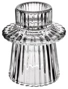 Skleněný svícen PATRICIA 6x7 cm čirý