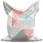 Sedací vak Classic obrazce v nežných farbách - detský, farebná