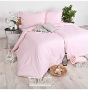 Obliečky damaškové ružové EMI, Štandardný set jednolôžko obsahuje 1x 140x200 + 1x 70x90