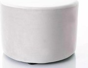 SI Doti A Sametový taburet svetlo šedá