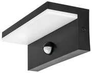Rabalux 77115 vonkajšie nástenné LED svietidlo Zaragoza, so senzorom, 9W, IP54, čierna