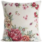 GOBELÍNOVÁ DEKORAČNÁ OBLIEČKA NA VANKÚŠ GRIA 45X45 CM KVETY