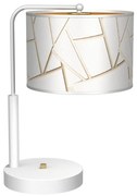 Stolná lampa ZIGGY 1xE27/60W/230V biela/zlatá
