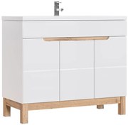 Umývadlová skrinka Bali 825 3D biela/dub votan