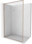 Mexen, Mexen Kioto-XF L sprchová stena s rámom 50 x 202 cm, transparentná 10 mm, brúsená meď - 800-050-174-65-00-XF