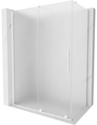 Mexen Velar, sprchový kút s posuvnými dverami 150 x 85 cm, 8mm sklo námraza, biela matná, 871-150-085-31-20